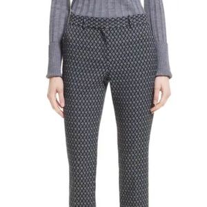 Theory Treeca 2 Geo Jacquard Stretch Crop Pants 💎
